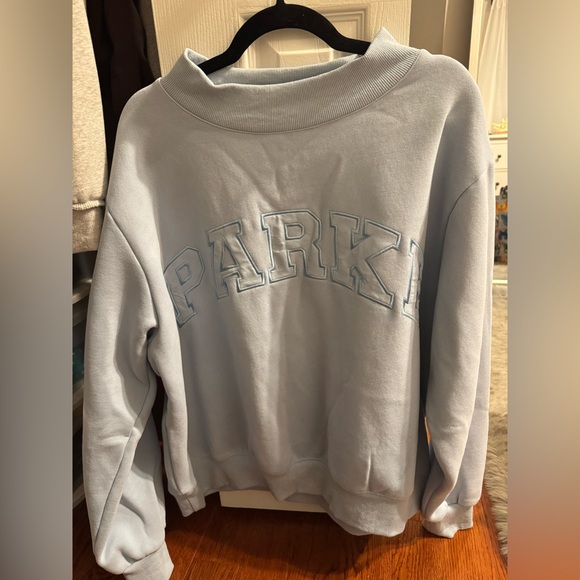 Parke Monochrome Varsity Mockneck & Unisex Sweats Set in Ice - Picture 9 of 12